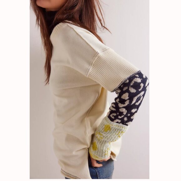 new Free People Tiger Style Cuff Sweater 257 3S2 - Picture 5 of 10